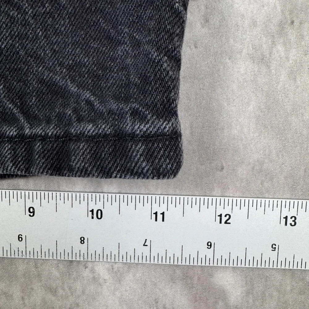 Levis 469 Jean Shorts Mens 36 Black Jorts Denim Summer Casual Skate Surf